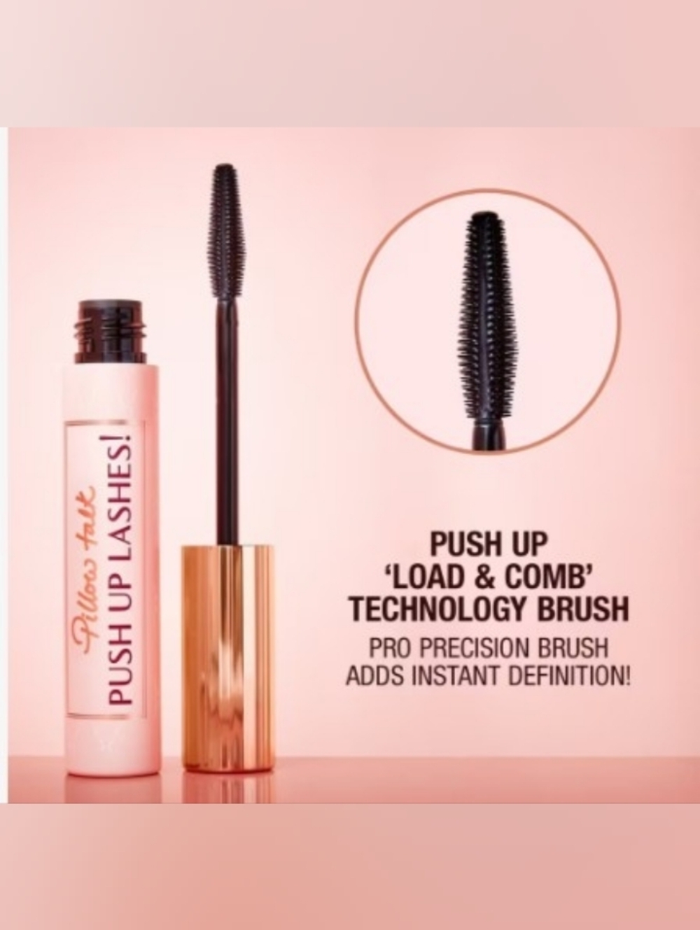 Charlotte Tilbury Pillow Talk Push Up Lashes! Mascara — Super Black BNIB
